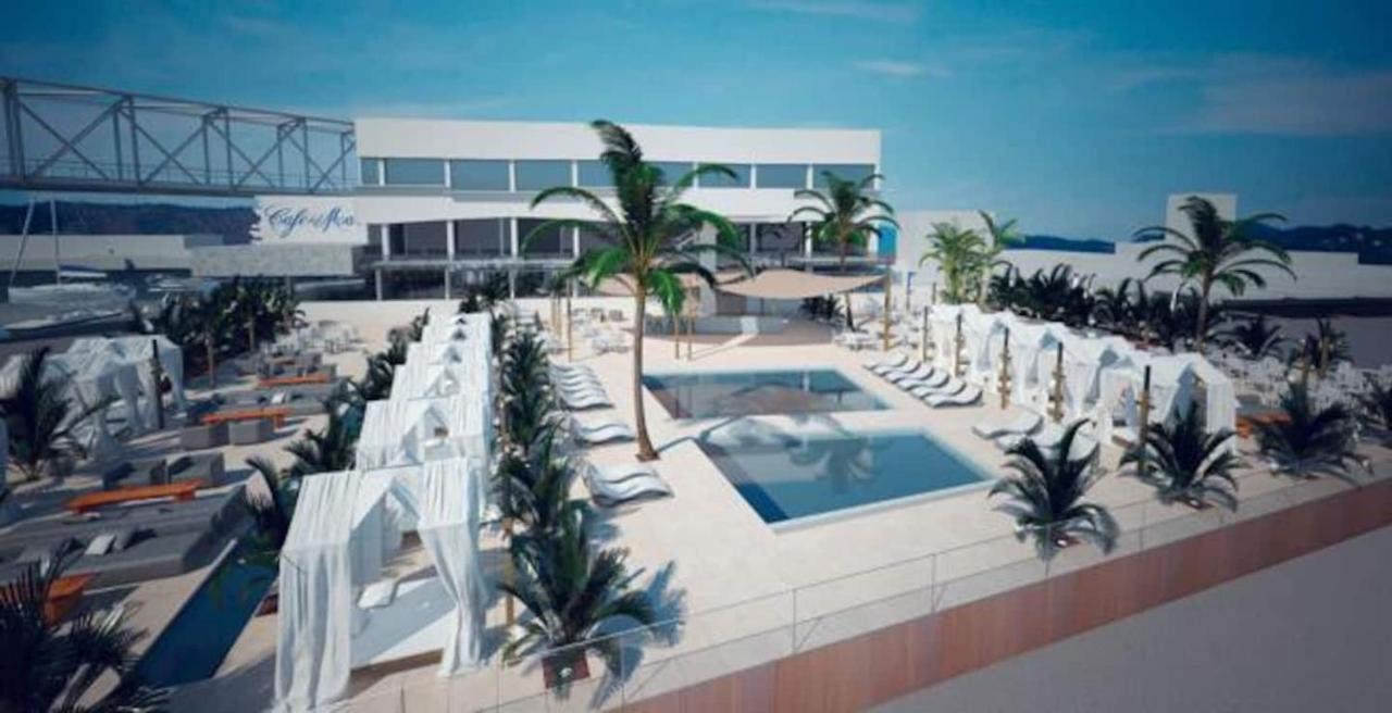 Stylish Flat, 2 Bathrooms And Swimming Pool, Next To The Beach! サン・アドリア・デ・ベソス エクステリア 写真